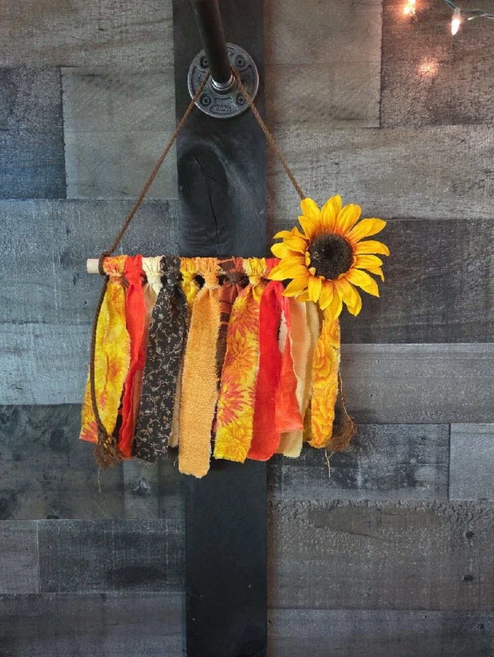 Autumn Boho Garland w/Wall Hanging with Sunflower 78